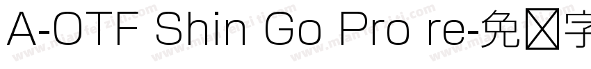 A-OTF Shin Go Pro re字体转换
